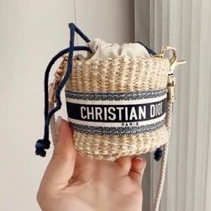 Christian Dior Mini Small Drawstring Crossbody Bag